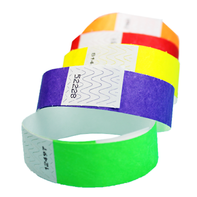 500 Count-3/4"tyvek Wristbands Green Or Pick Your Color - Clubs,bars,paper Bands