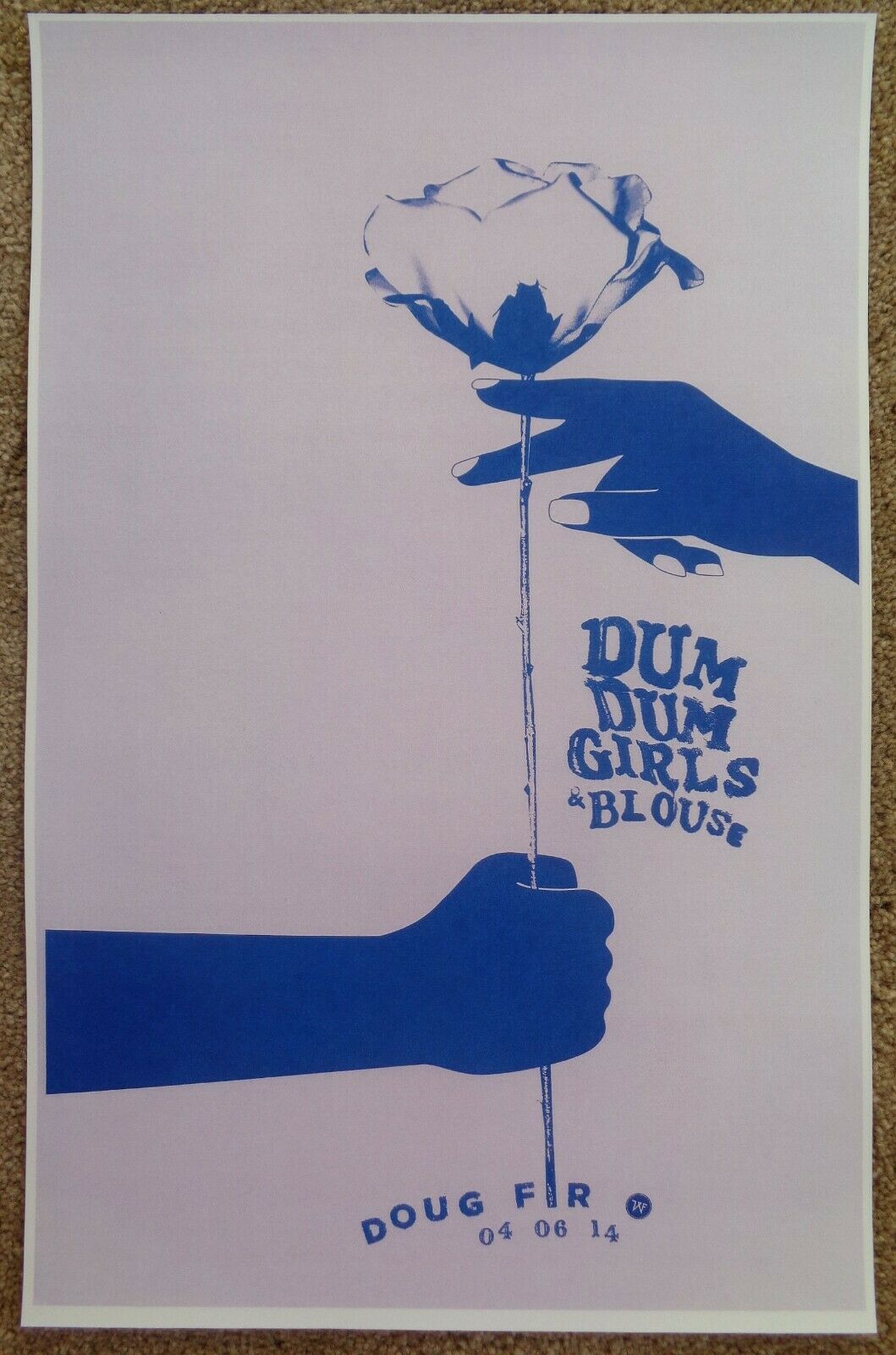 Dum Dum Girls 2014 Poster Gig Portland Oregon Concert