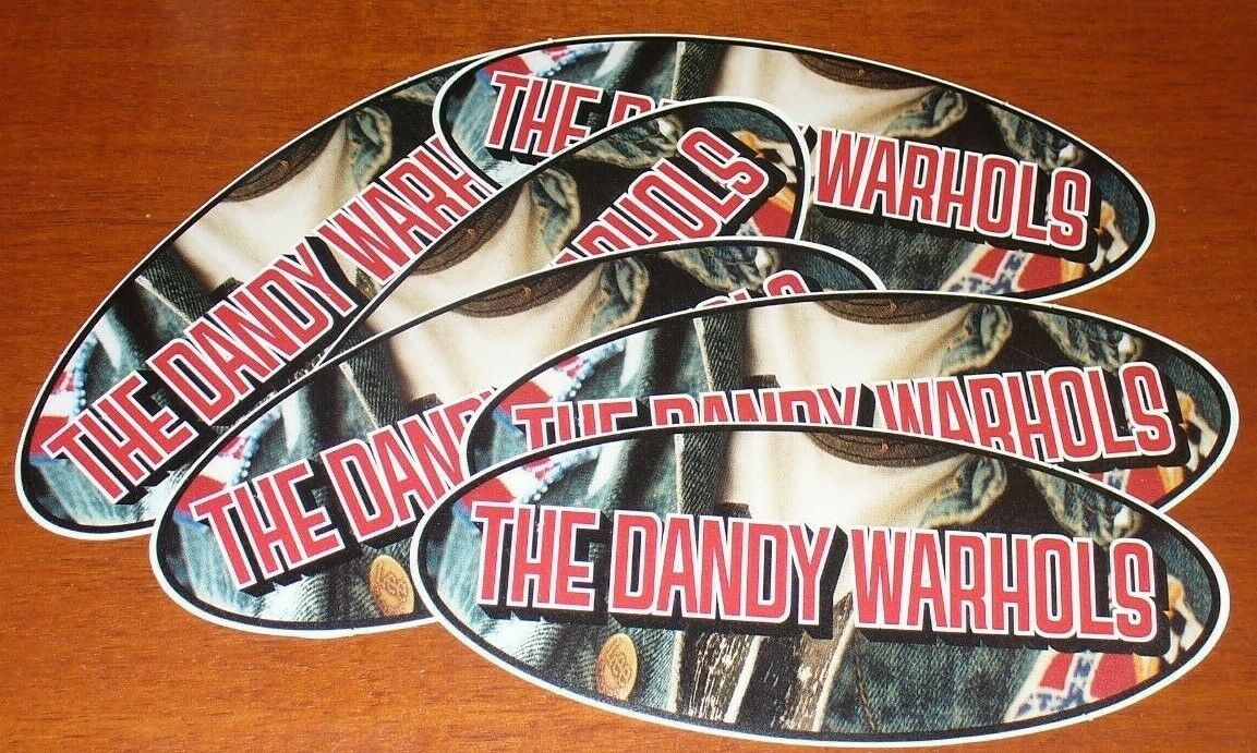 Unused Promo The Dandy Warhols Stickers - Lot Of 6