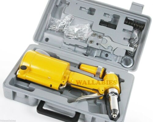 New Pneumatic Air Hydraulic Pop Rivet Gun Riveter Riveting Tool W/carrying Case