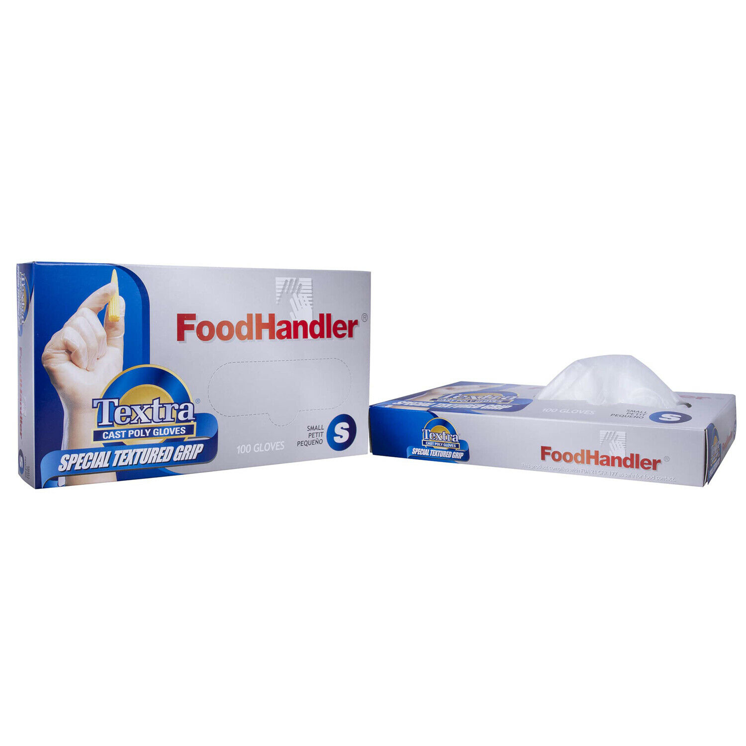 100 Pcs (s,m,l) Foodhandler® Cast Poly Disposable Gloves Non Latex Non Vinyl